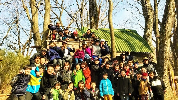 東日本大震災の被災地・気仙沼市の子どもとツリーハウスをつくりたい！