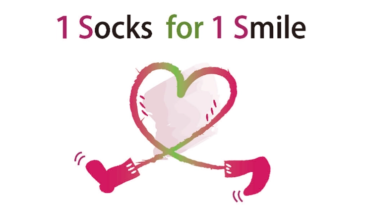 1Socks for 1Smile　あたたかい靴下をあたたかい心で