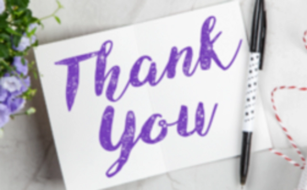 サンクスメールとお名前をWebサイトに掲載