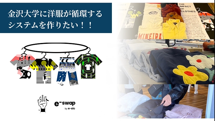 金沢大学に洋服が循環するシステムを作りたい。