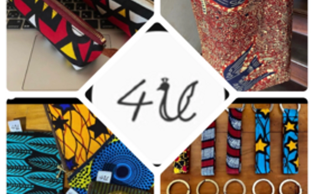 アフリカ布を使った商品(4U)＆定期的な活動報告1