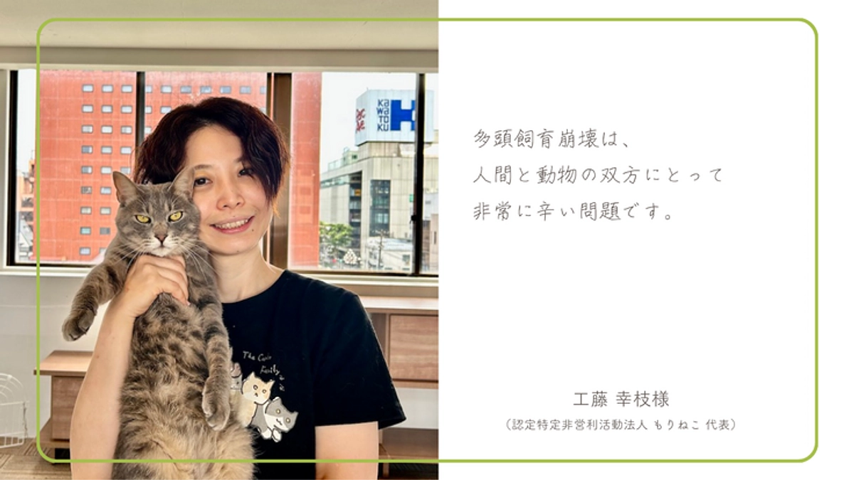 工藤幸枝様（認定特定非営利活動法人 もりねこ）から応援メッセージをいただきました！