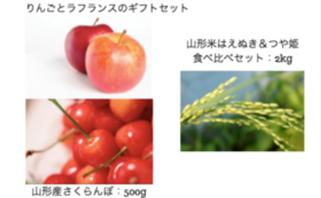 デイサービス利用者さまの手作り工芸品＋写真付の開所報告書＋米沢自慢の名産品