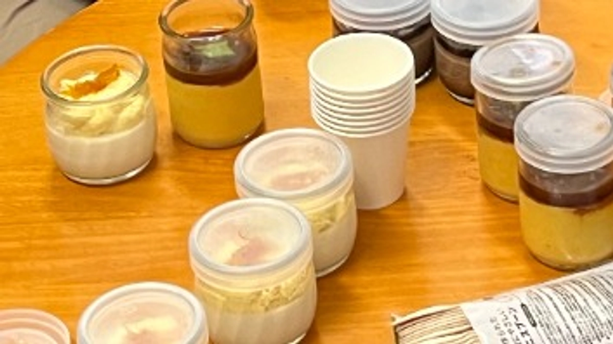 プリンの試食会