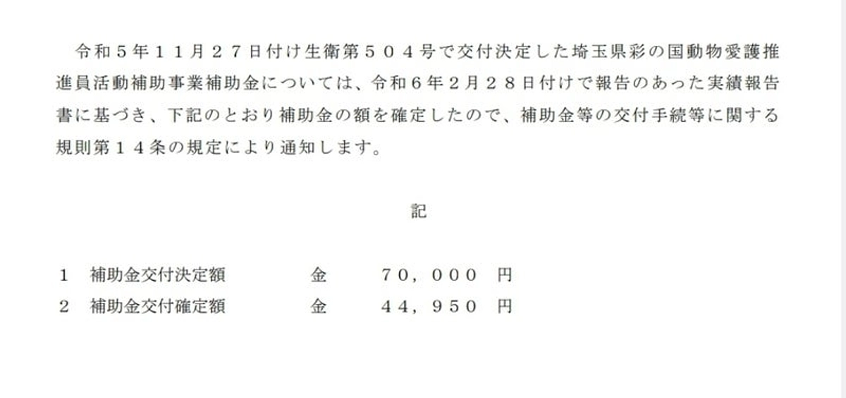 【ご支援50%達成の御礼✨】彩の国動物愛護推進員活動補助事業について