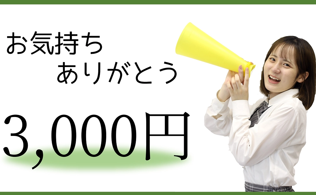 お気持ちありがとう3,000円コース