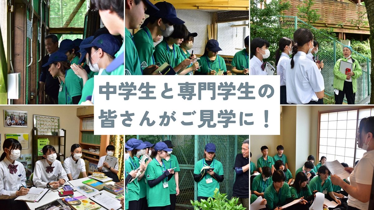 中学生の生徒さんと専門学生の皆さんがご見学に！