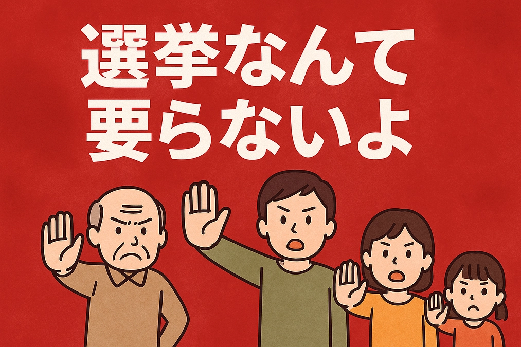 note 毎日投稿17日目：選挙なんて要らないよ その１７（政治家❓）