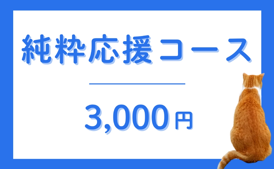 【返礼品不要な方】純粋応援コース｜3,000円