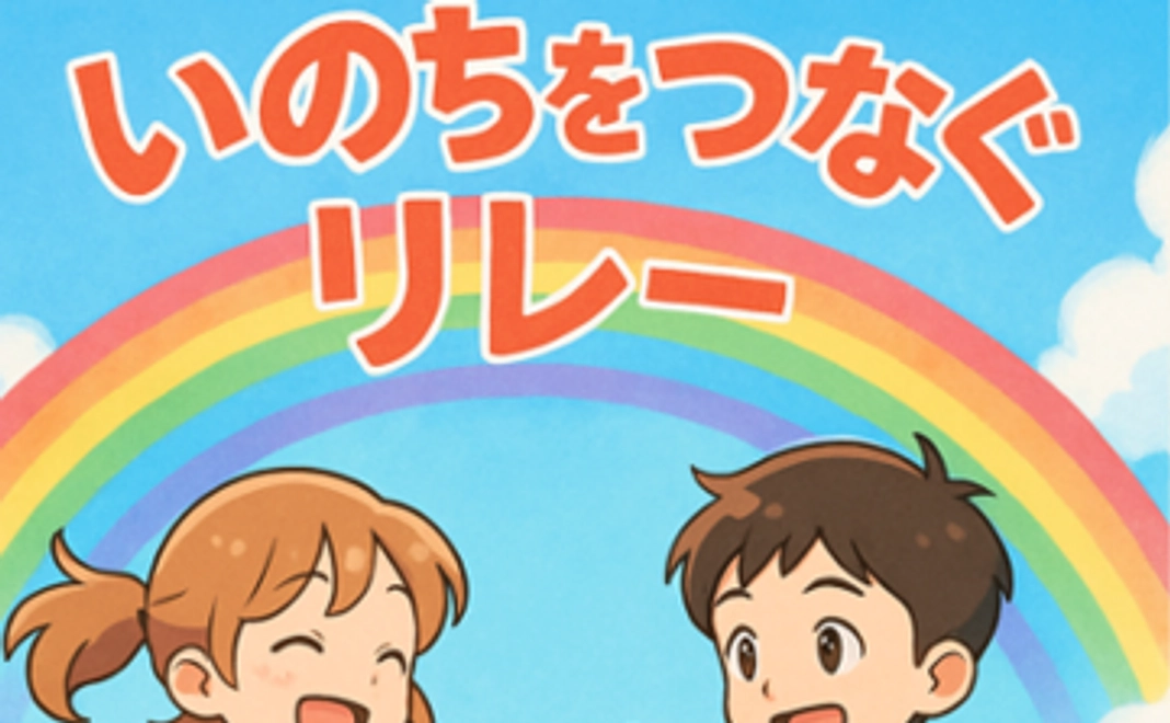 感謝の気持ちを込めて：いのちをつなぐリレーの動画をデータでお送りします。