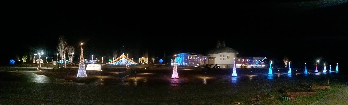 花火とイルミネーション