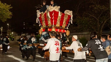 「稲葉秋祭り」子供達の笑顔     町内の活性化 のトップ画像