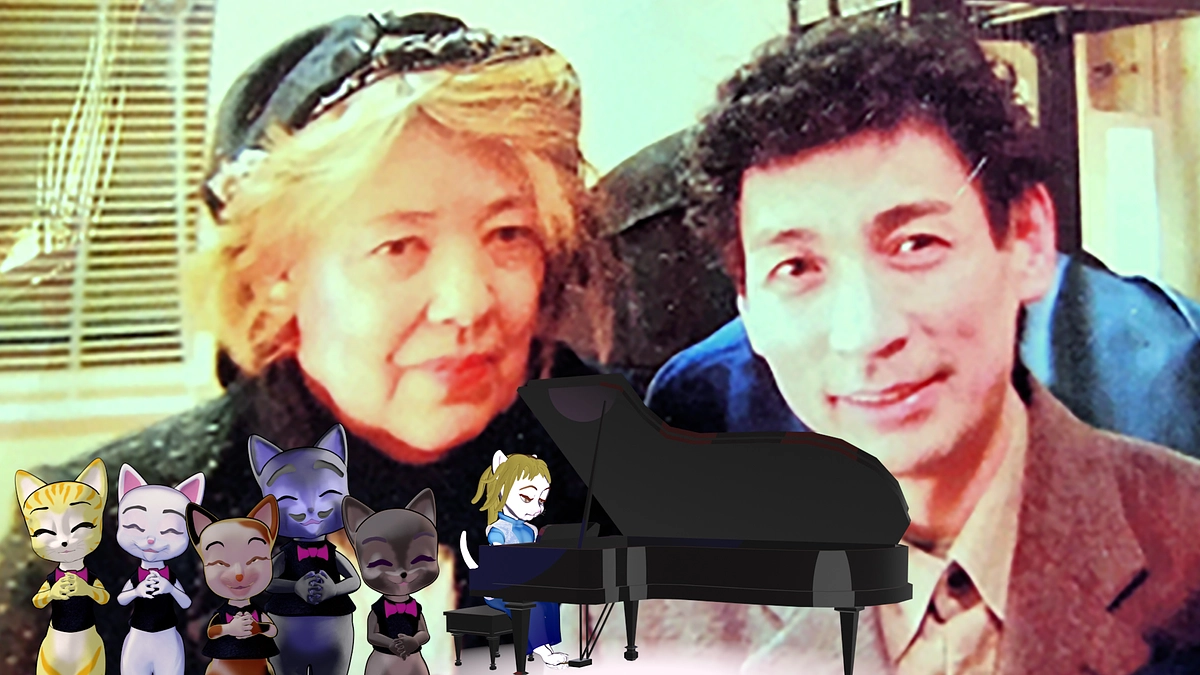 リターンの見本・コマーシャル制作／フジコ・ヘミングへ贈ったピアノのケーキ・洋菓子専科かめやま