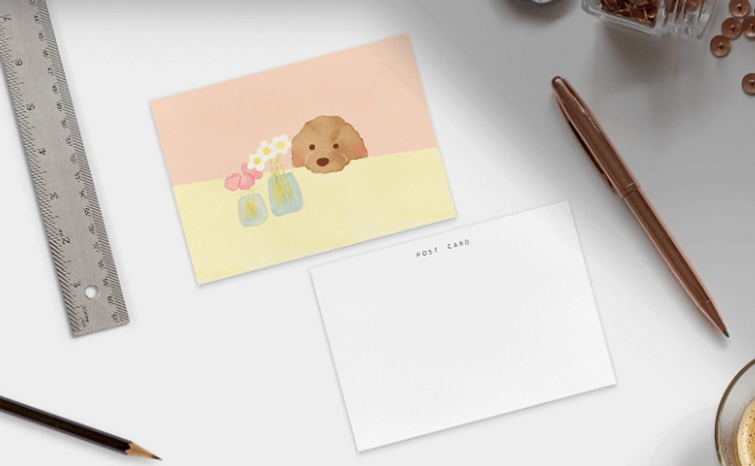 花の森ポストカード＋お礼のメール
