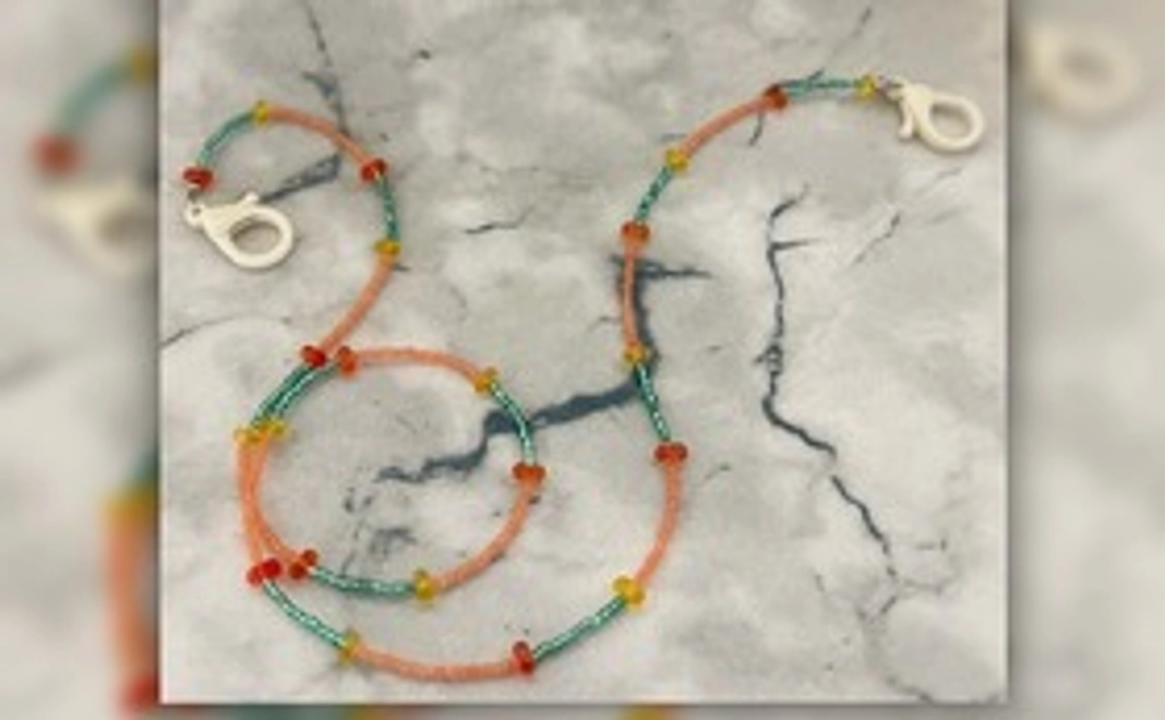 手作りビーズマスクチェーン