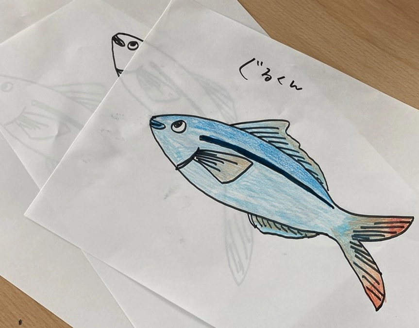 HYの名嘉俊さんがグルクンのイラストを描いてくださいました！