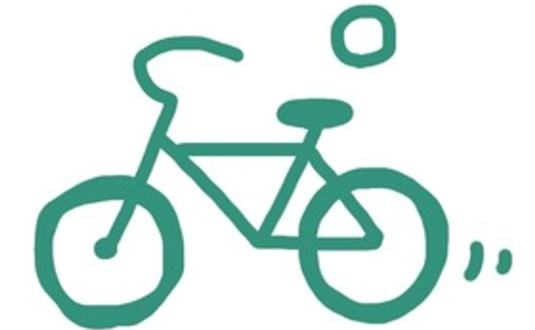 近くのお店は自転車で！