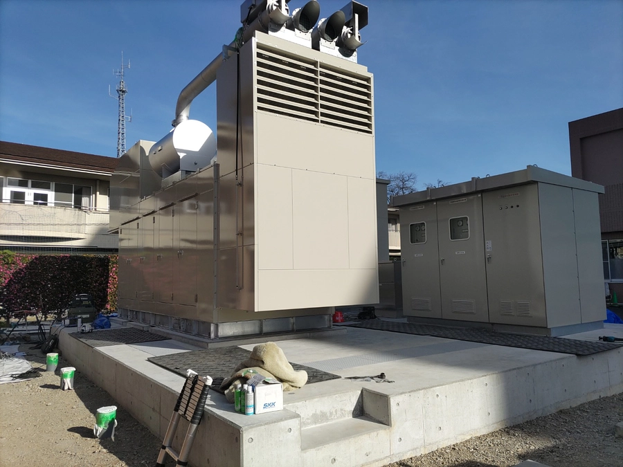 非常用発電機を新たに設置しました