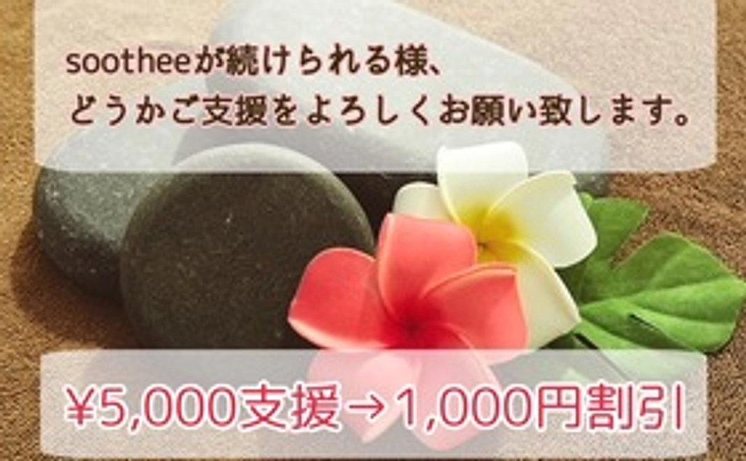 リターン付きご支援　5000円支援→1000円引券
