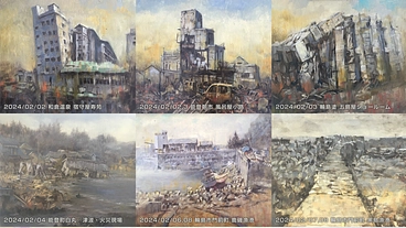 能登半島地震の惨状から復興の経過を絵画記録で残し、将来へ伝えたい のトップ画像