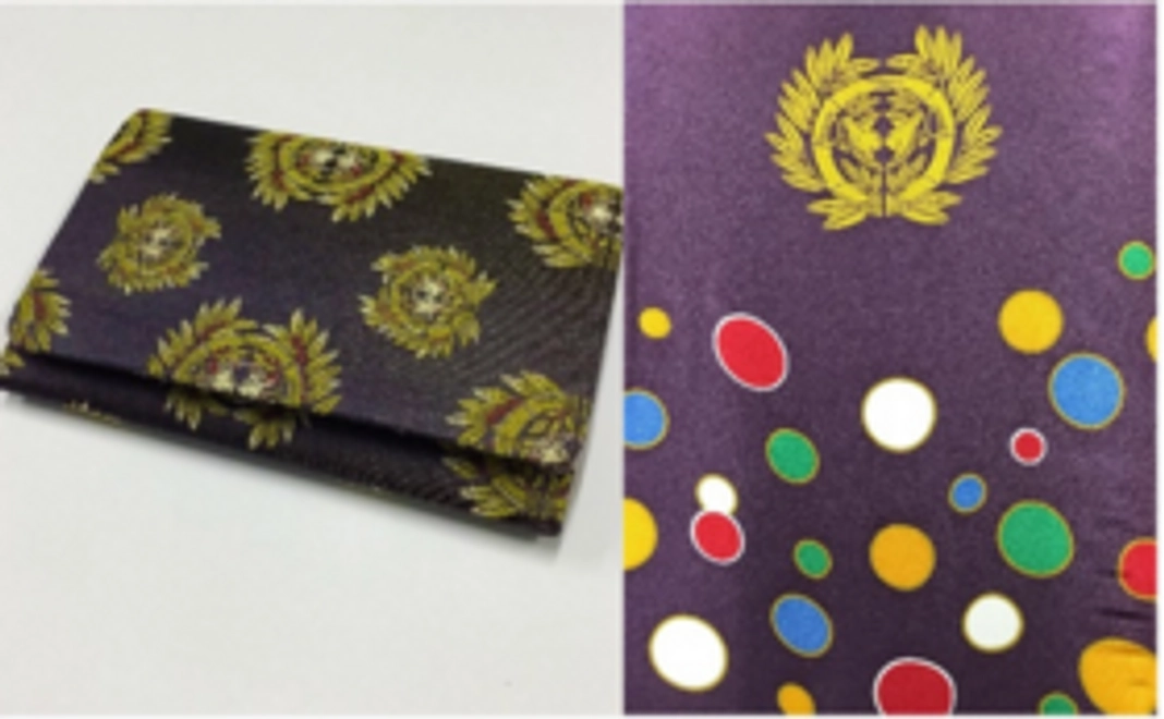 竹に雀家紋入り名刺入れ or 水玉模様陣羽織デザイン風呂敷