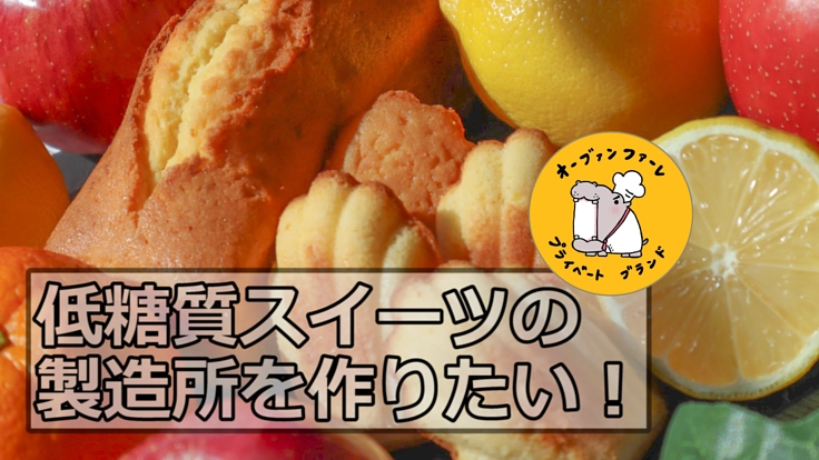 低糖質スイーツ専門の製造所を作りたい！