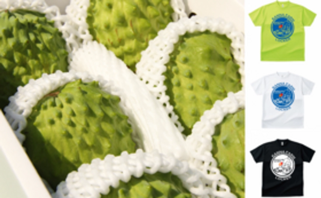 【数量限定20名！】琉球の悪魔の実アテモヤ2kg＆農園ご招待＆ドライTシャツ