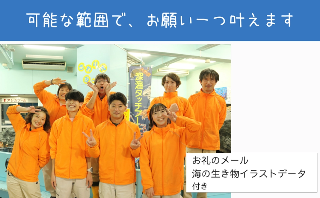 体験で応援｜可能な範囲で、お願い一つ叶えます