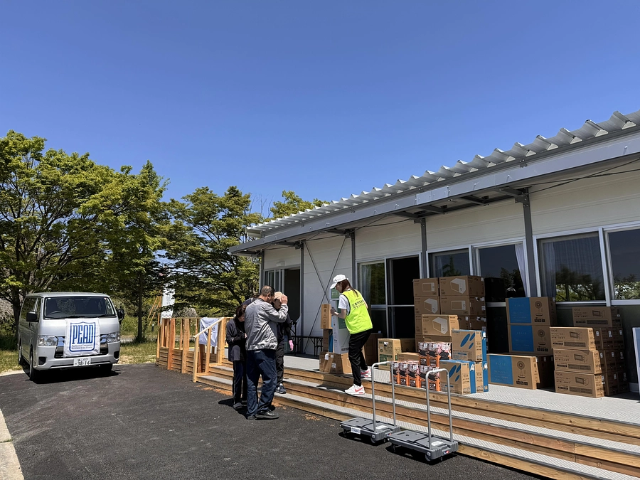 GW中の2日間、珠洲市にて、約100世帯へ家電配布事業を支援しました！