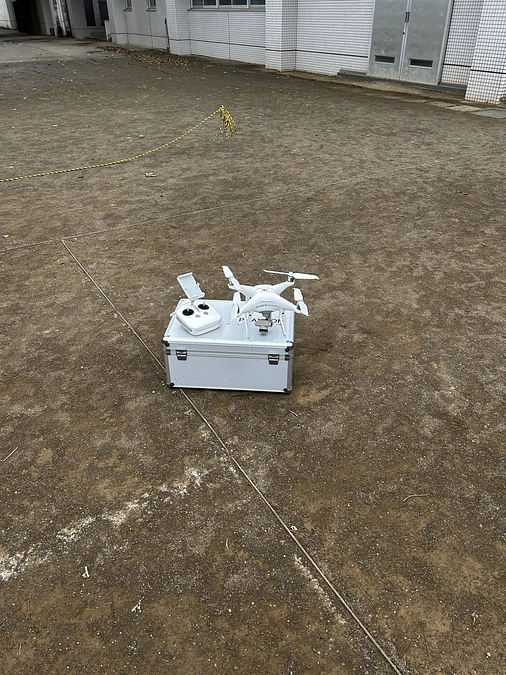 クリアファイル用のドローン撮影の打合せを行いました。