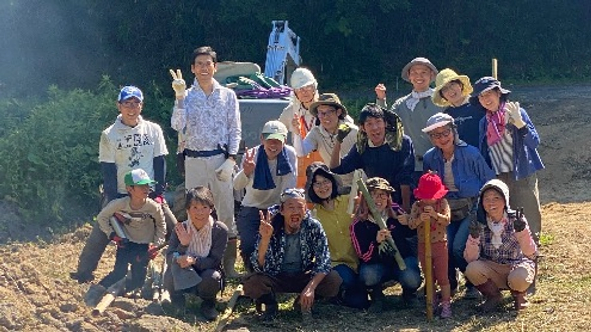 6月5日にスコレーパーク予定地で大地の再生を行いました。