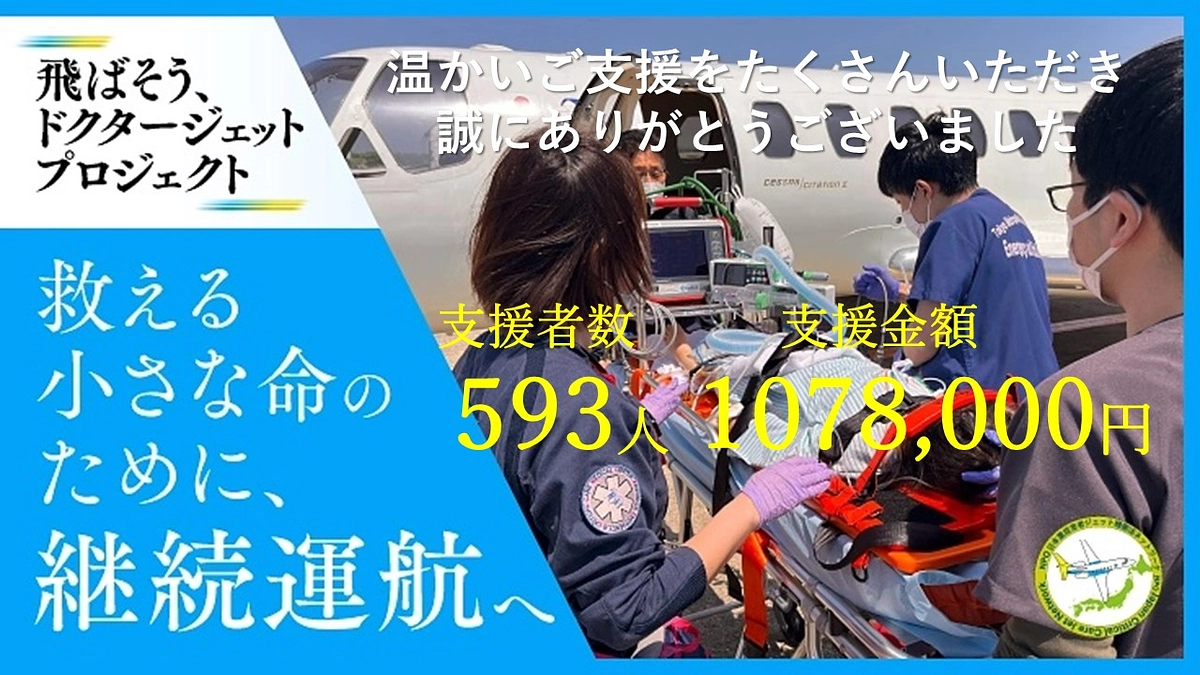 【CF第2弾終了】593名の方から、1078万円のご支援をいただき、誠にありがとうございました。