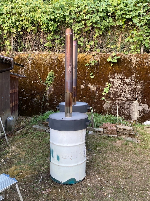 炭焼き&薪割り！