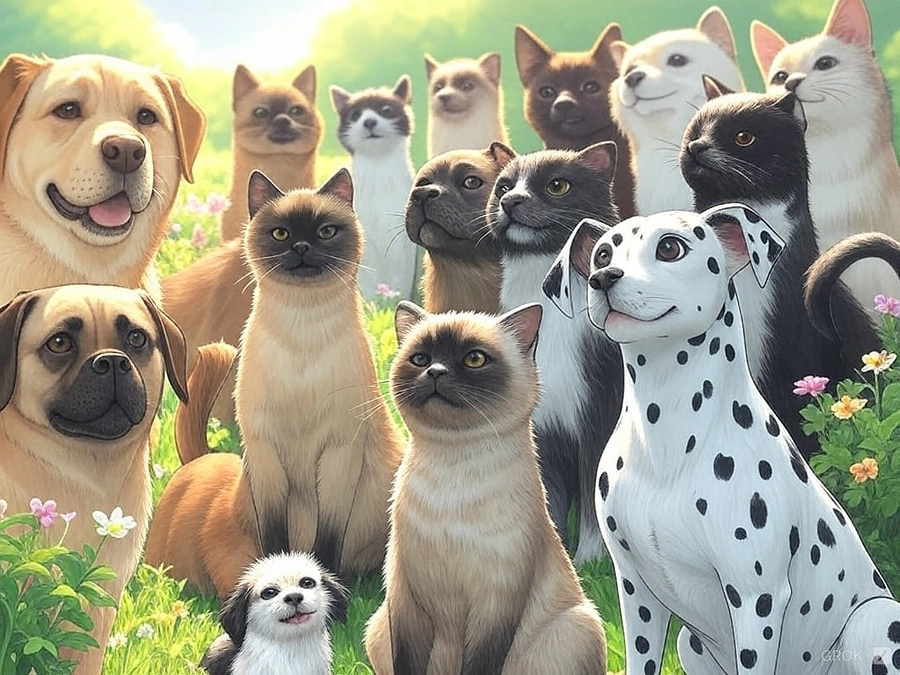 「涙の輝き、愛の軌跡：犬猫と共に紡ぐ、永遠の命の詩」