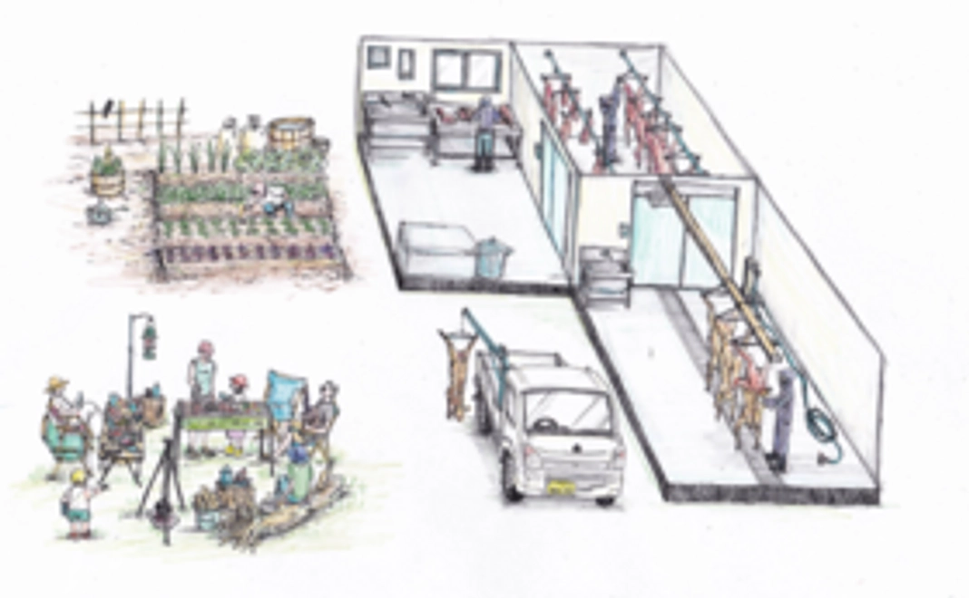 【同じ釜の飯を食らいましょう！】施設見学・はまぐり堂のまかない付き