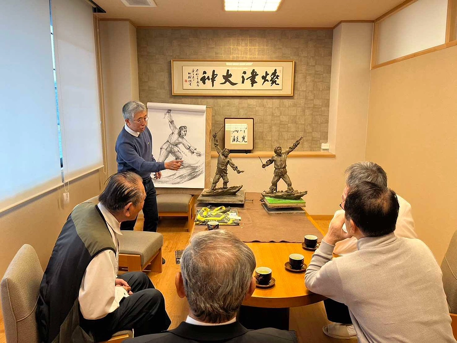 【終了まで残り5日】銅像制作者、大村富彦氏との2回目の打合せが行われました！