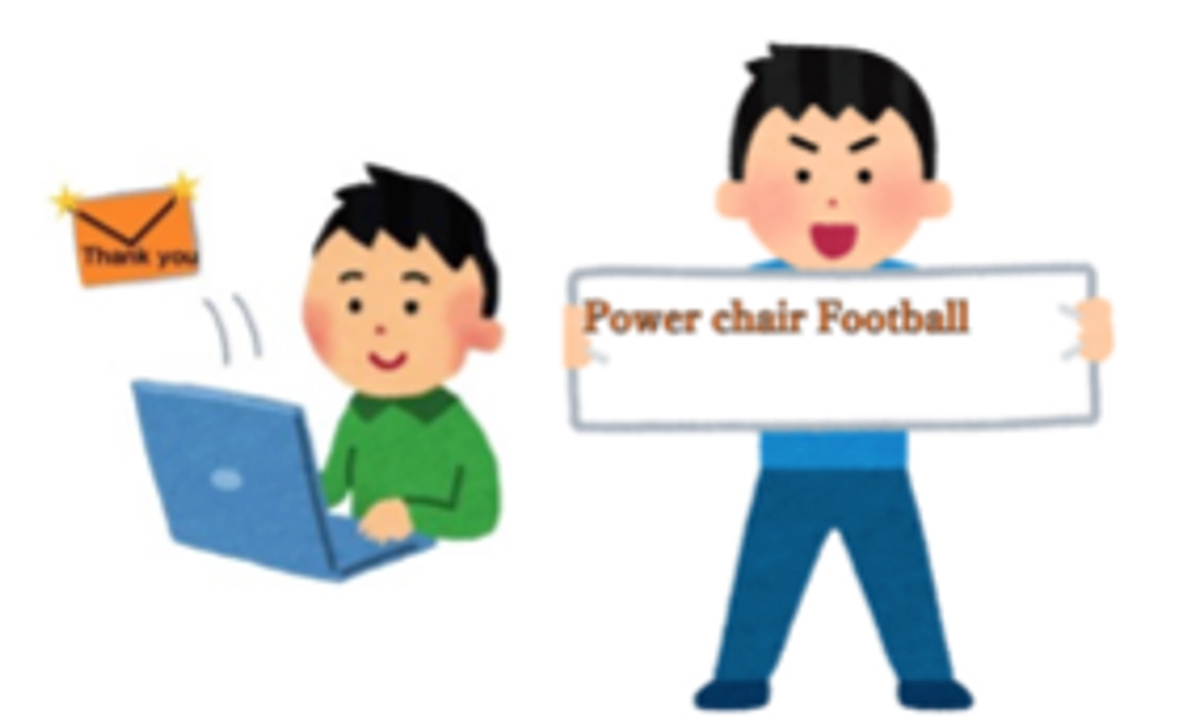 サンクスレター と自分がデザインしたステッカー