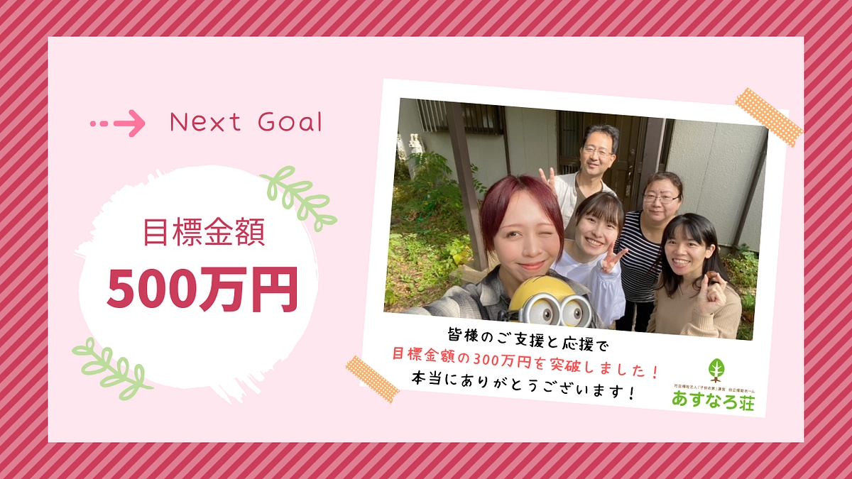 第一目標金額達成のお礼とネクストゴールについて