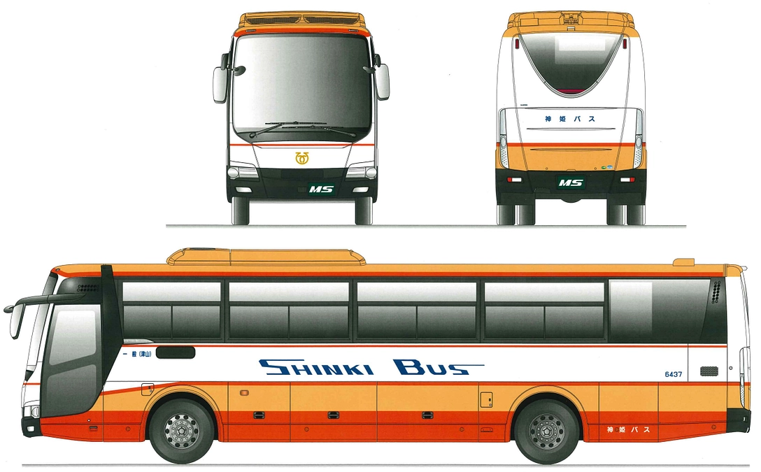 三菱ふそう様から、車両デザイン図面をいただきました！（おまけの告知あり）