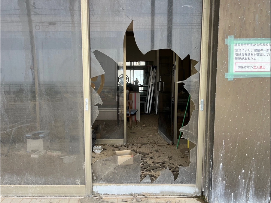 輪島から連絡が入り、店舗に泥棒が入ったとの事（2025年5月26日）