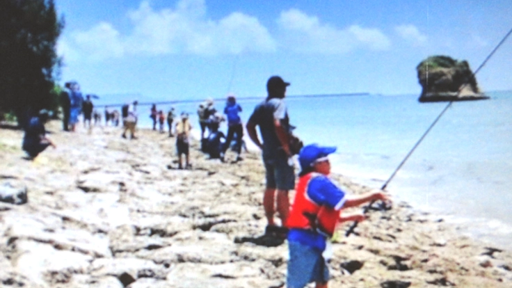 ユニークな釣り方・釣具で、広い海岸がファミリー釣り場に！