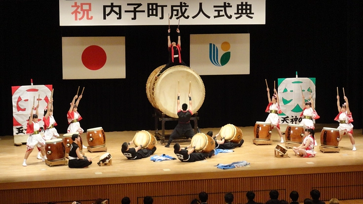 内子高校郷土芸能部の象徴ともいえる大太鼓を未来へ！修理にご支援を 7枚目