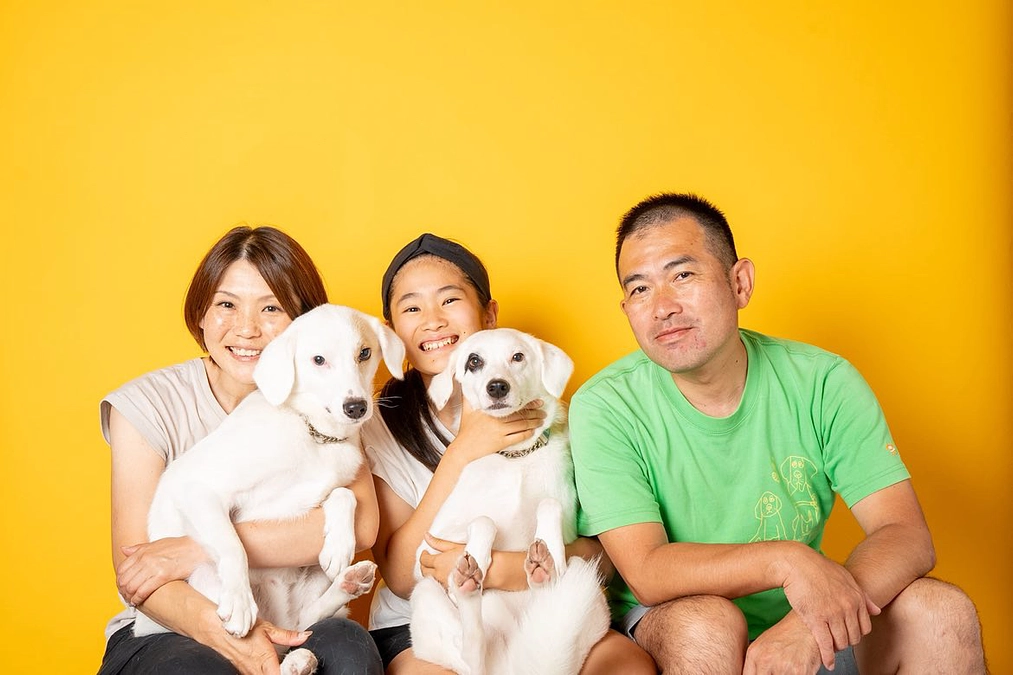 里親さまからのメッセージ　リノとポノのご家族より