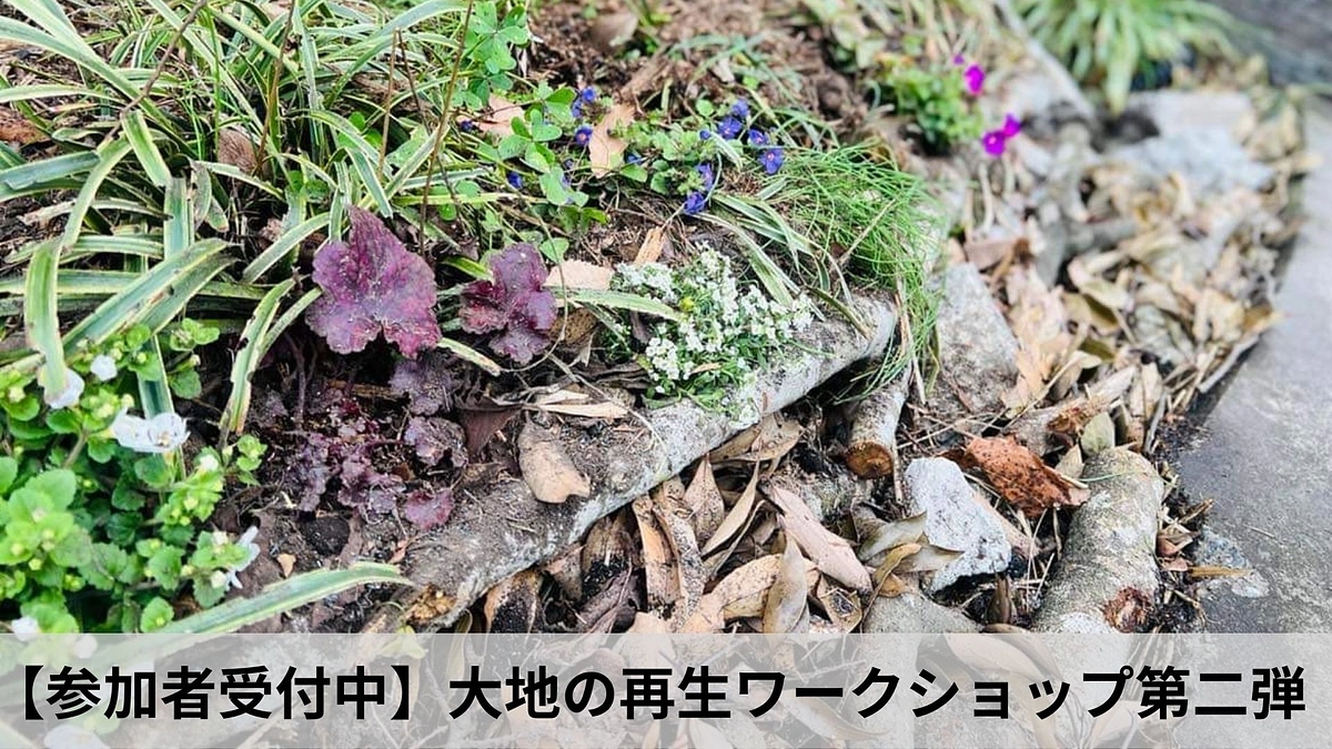 【2023/5/27(土)＆28(日)】大地の再生ワークショップ第二弾！