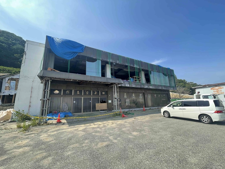 泥棒が入った後の警察との現場検証などの作業（2025年6月3日）