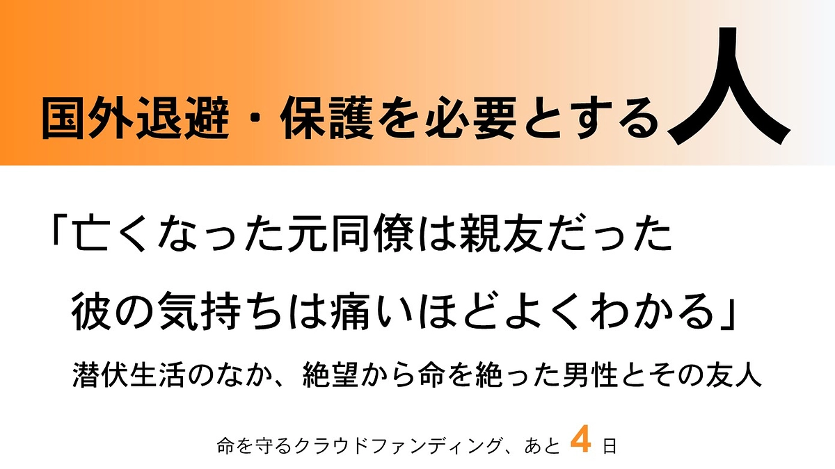 【残り4日】国外退避・保護支援の様子を一部ご紹介！Part2