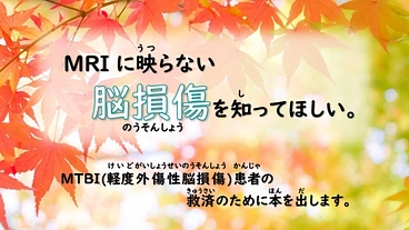 MRIに映らない脳損傷を知って欲しい　書籍出版プロジェクト のトップ画像