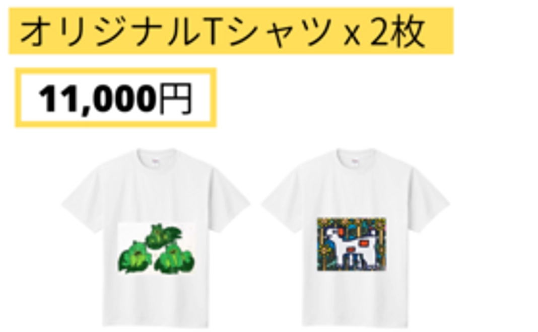 【Readyfor価格】オリジナル アートTシャツ 2枚