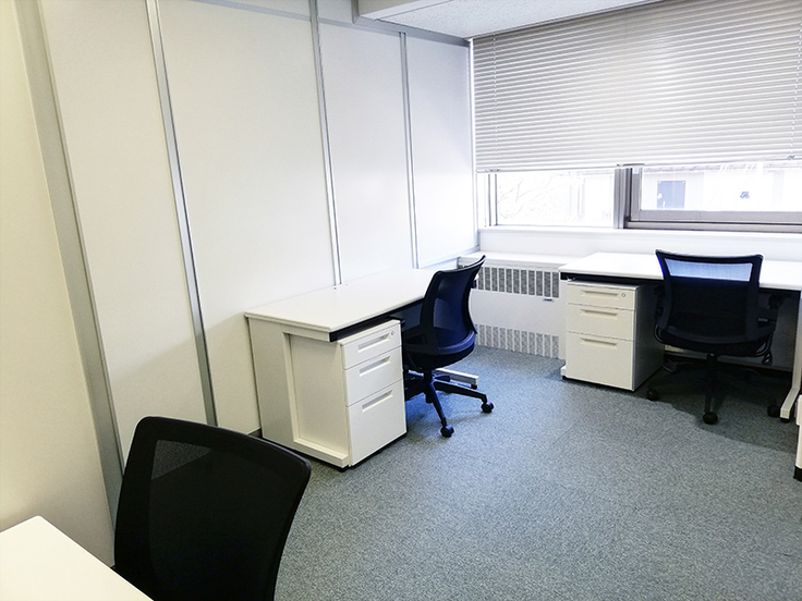 レンタルオフィスの室内