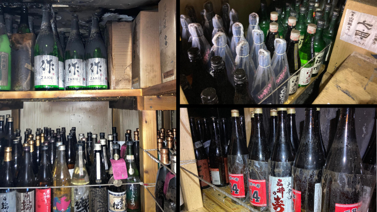 焼けた日本酒たち